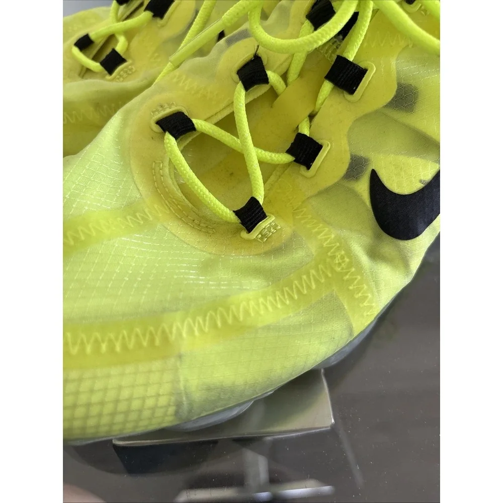 Nike Air VaporMax 2019 Shoes Womens Size 10 Neon Yellow Transparent
